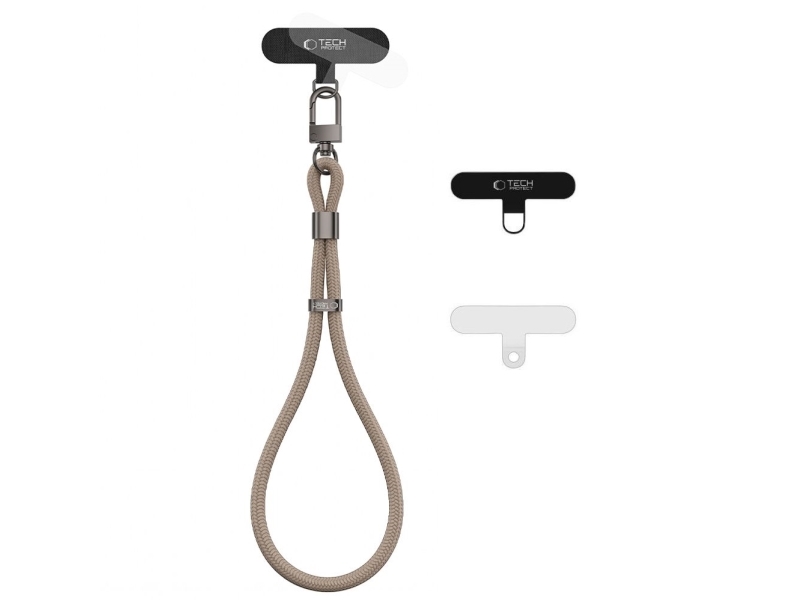 Tech-Protect C11s Rope Wrist Strap For Phone - Beige