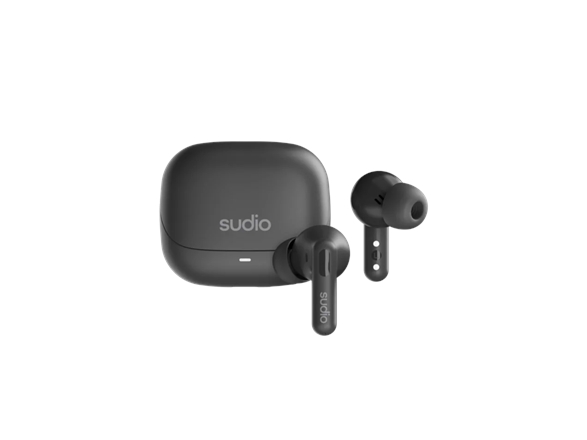 Sudio Earbuds | C8 | Bluetooth | Microphone | Black | Noise Canceling | Noise Reduction | Wireless