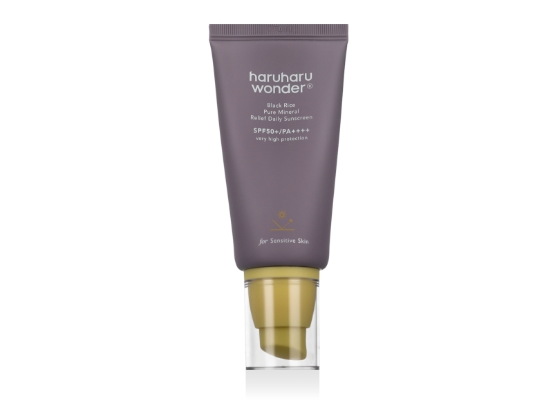 Haruharu Wonder Black Rice Pure Mineral Relief Daily Sunscreen 50ml - For All Skin Types Including Sensitive Skin