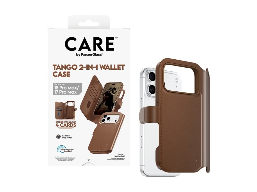 Care By Panzerglass Tango 2-In-1 Wallet Case Braun M. Magsafe Iphone 18 Pro Max | 17 Pro Max
