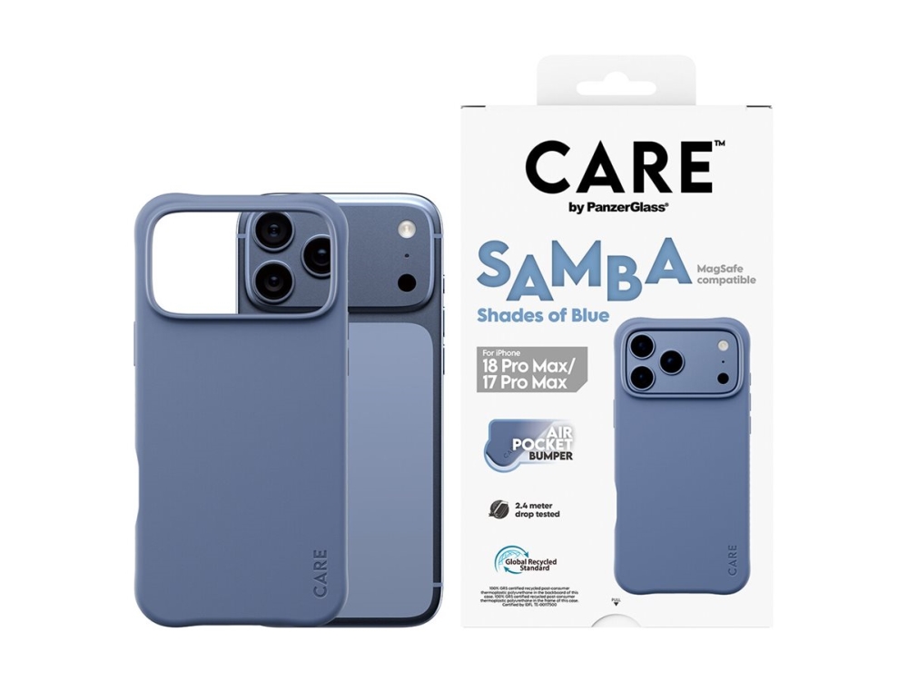 CARE by PanzerGlass Samba Case Shades of Blue w. MagSafe Apple iPhone 18 Pro Max | 17 Pro Max