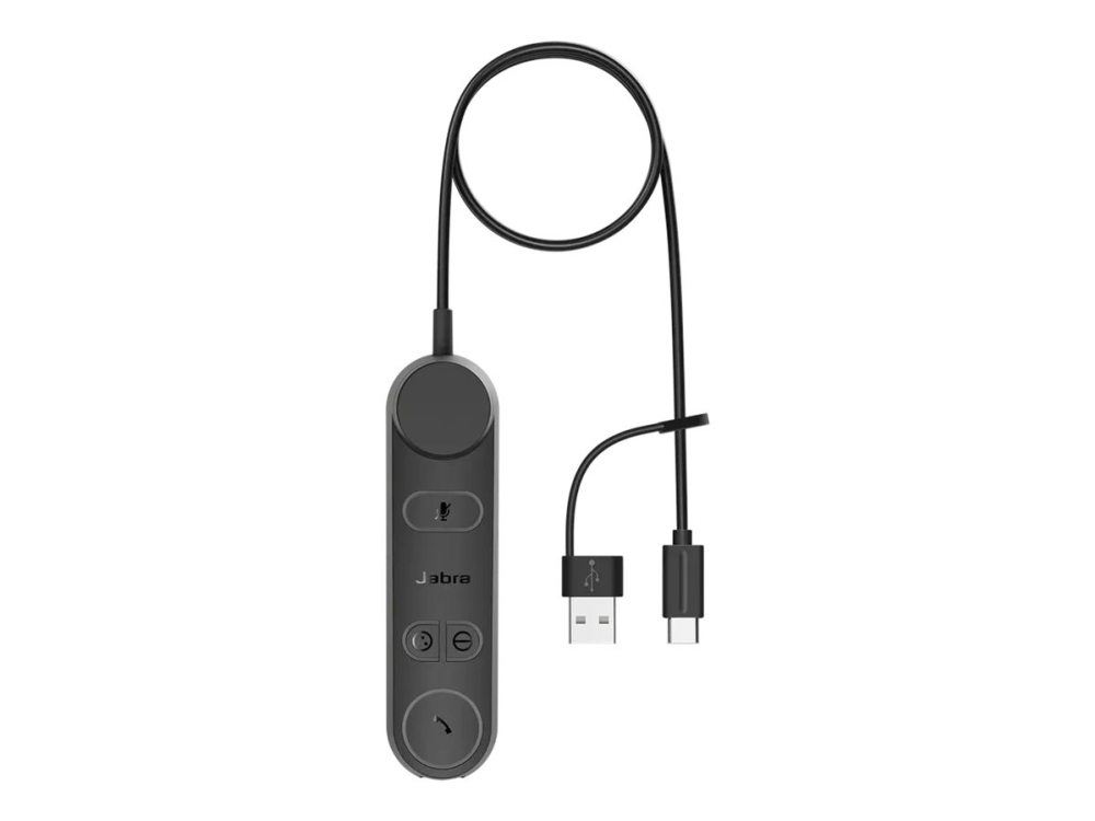 Jabra Link - Kontrolenhed For Headset - Aftagelig, Med Smart Ringe Og Programmerbare Knapper - Optimeret Til Uc