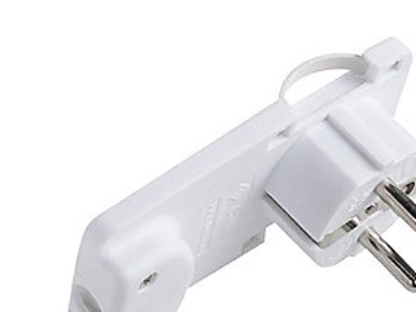 Schuko-Winkelstecker M/J, Weiß