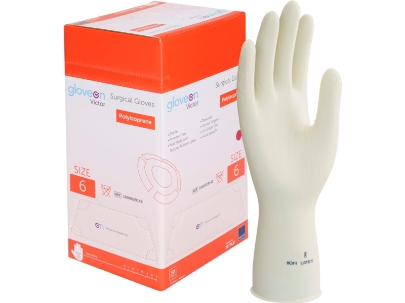 Operationshandske, Gloveon Victor, 6, Nature, Polyisopren