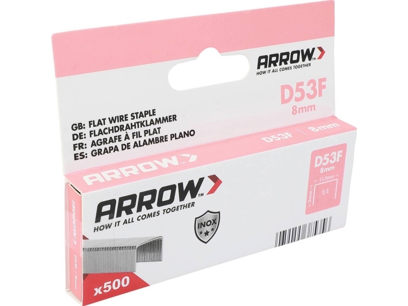 Arrow Tool Group 385356 Flad Tråd Hæfteklammer 500 Stk