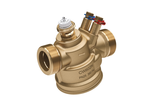 Danfoss AB-QM 4.0 flowbegrænser DN25 np/måleudtag, messing, afzinkningsfrit