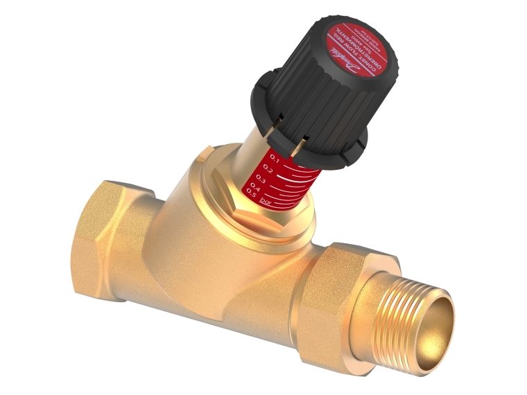 DANFOSS AVDO 25 Utjämningsventil, hylsa/nippel, inställningsområde: 0,05-0,5 bar, anslutning Rp 1 - R 1