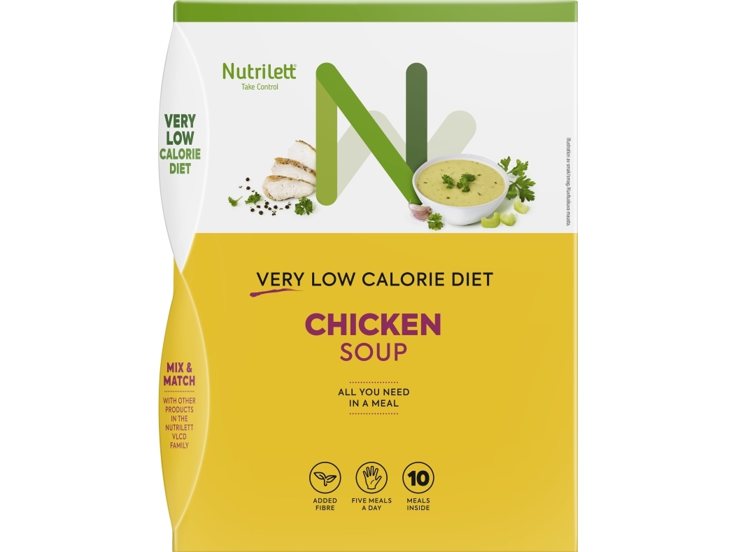 Nutrilett VLCD Soup Creamy Chicken -ateriankorvikekeitto, 35 g, 10-PACK