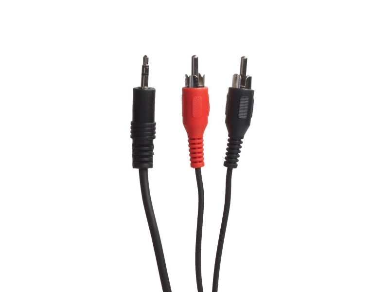 Sinox One Mini Jack Til Phono Kabel. 5M. Sort