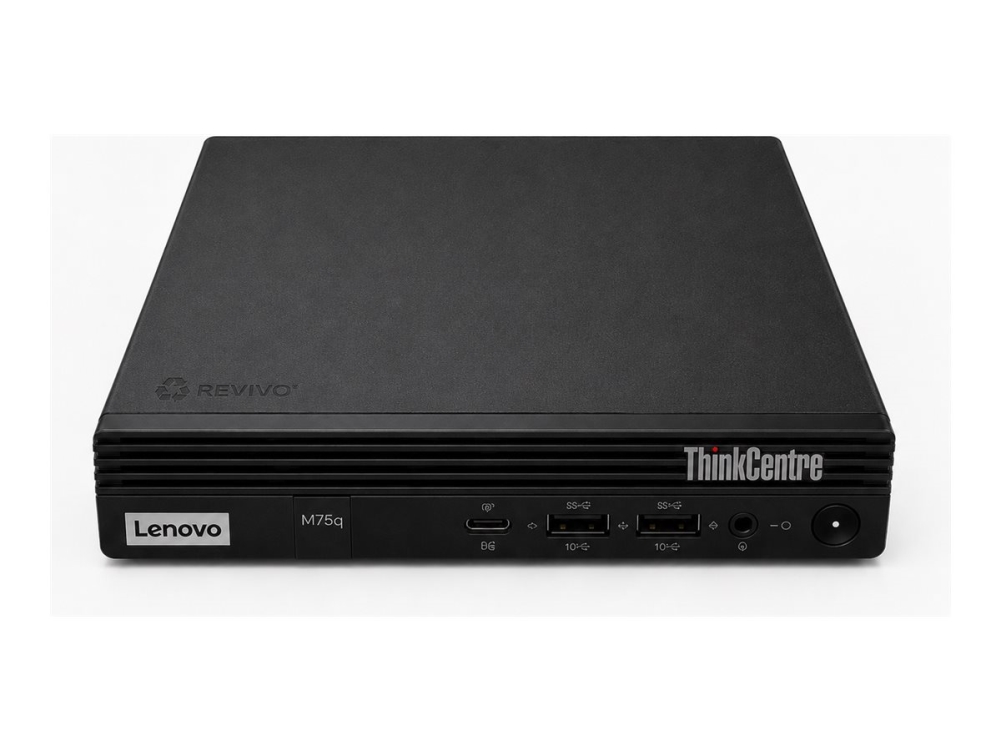 Lenovo ThinkCentre M75q-1 - Lille Ryzen 5 Pro 3400GE / op til 4 GHz - RAM 16 GB 256 GB - Radeon Vega 11 - Win 11 Pro - skærm: ingen - istandsat - Grade A