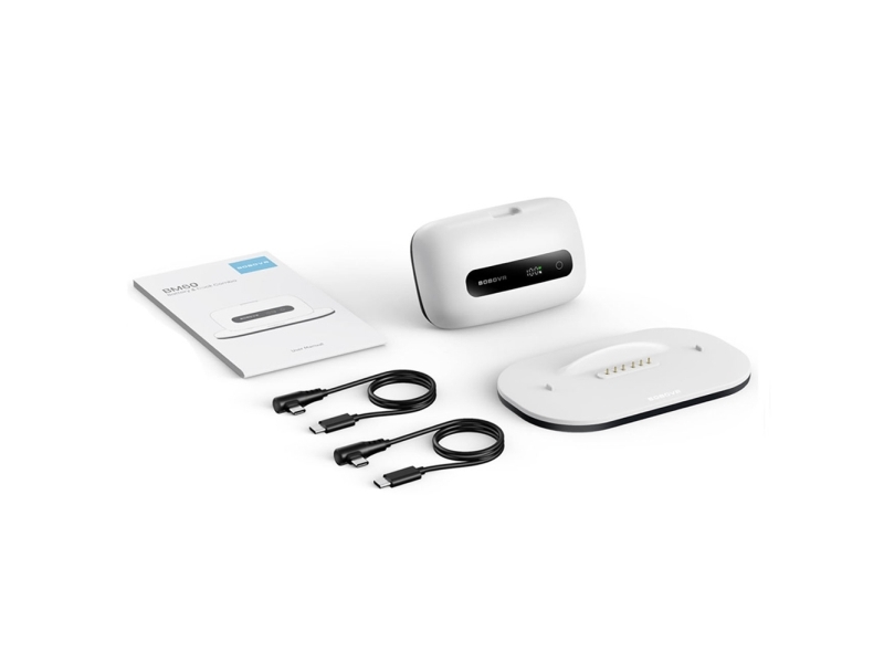 BOBOVR BoboVR BM60-1-batteri på 6500 mAh til BoboVR M3 Pro+ og BoboVR M3 med opladningsstation – hvid