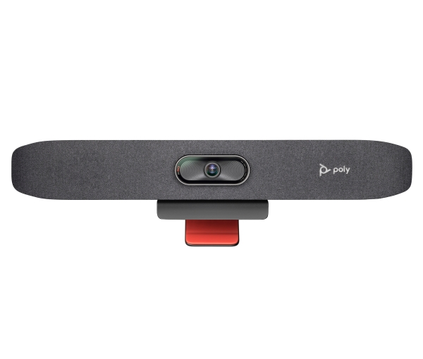 HP Poly Studio R30 videobar med USB-anslutning, 4K Ultra HD, 3840 x 2160 pixlar, 5x, Grå