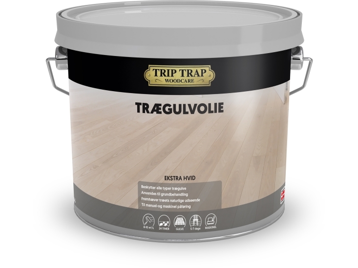 Trip Trap Trægulvolie Ekstra Hvid 2,5lt