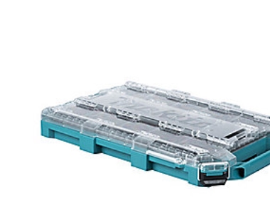 Makita Maktrak P-91051 Flacher Organizer 8,14 L, Blau/Transparent
