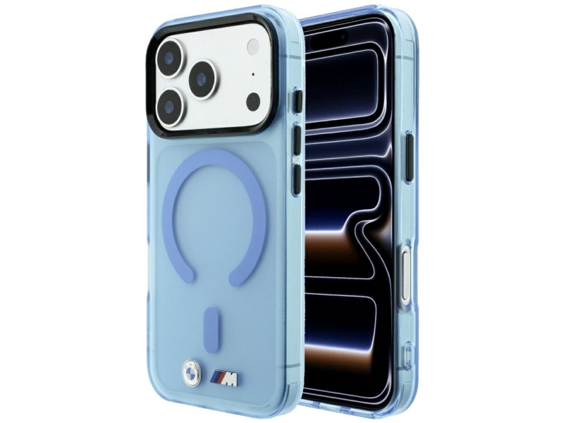 Bmw M Iml Frosted Metal Logo &Amp Trims Magsafe Case For Iphone 17 Pro Max / 18 Pro Max - Blue