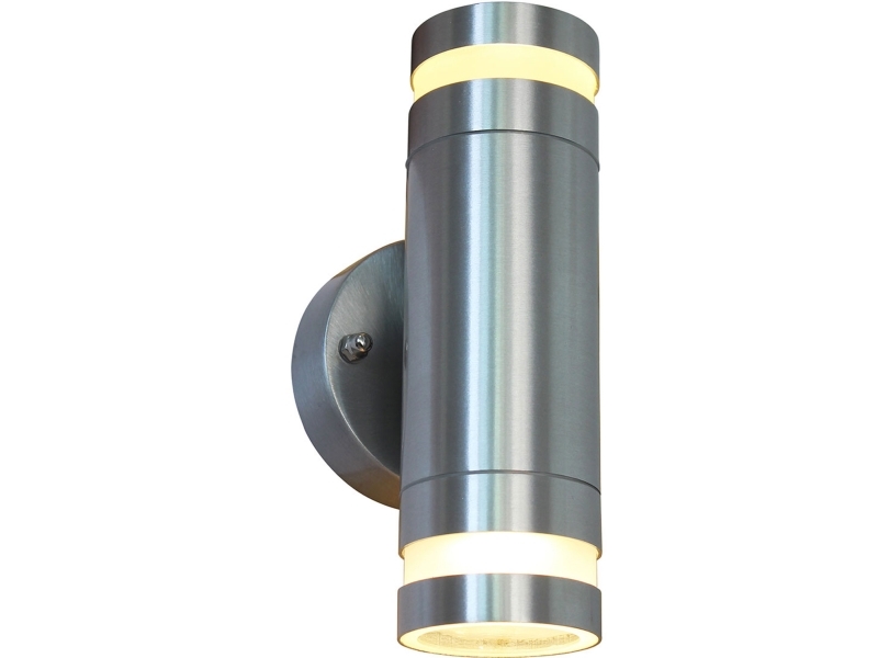 Fredrik II Väggarmatur 2xGU10-sockel IP44 Aluminium