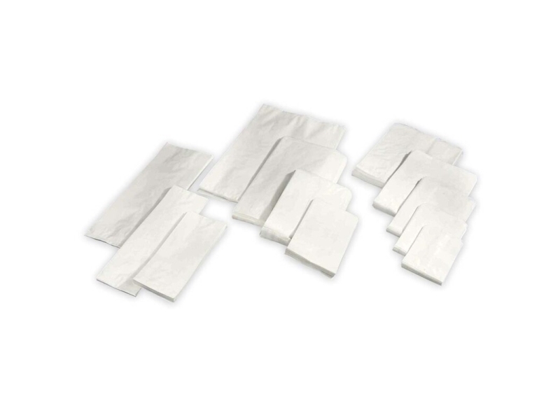 Bread Bag, 80 X 160 X 375 Mm, 1 Lag Flad Taske, Papir, 1. Lag 1 G/M2, Hvid Pack Of 250 Pieces, Palle