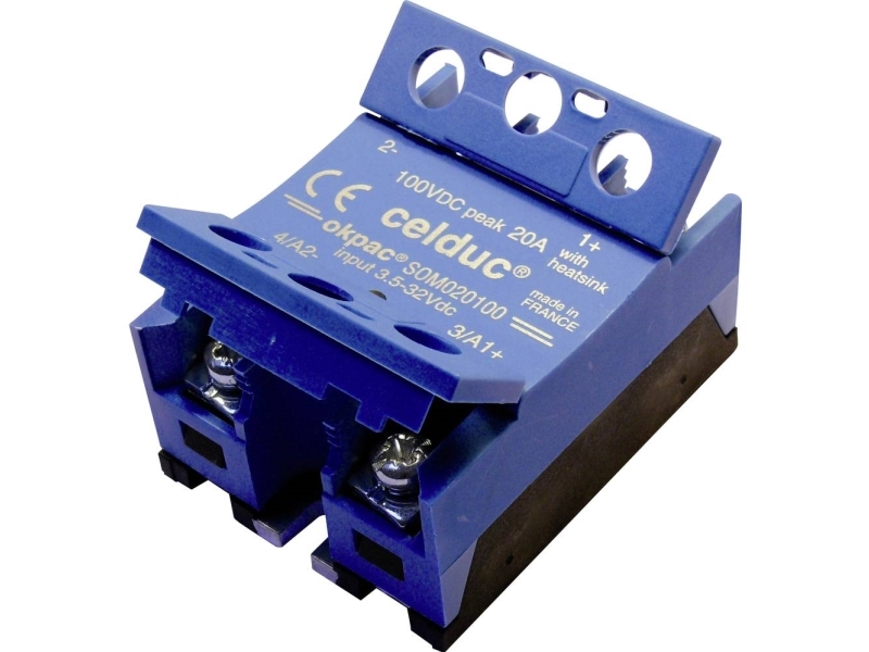 Celduc -Relais Halbleiterrelais Som040100 Laststrom (Max.): 40 A Schaltspannung (Max.): 60 V/Ac, 60 V/Dc 2 Stück