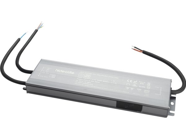 LED-lysdæmpertrafo 24V DALI/PUSH 200W IP66. Til dæmpning af LEDstrip enkeltfarve via Push (230V) eller DALI.
