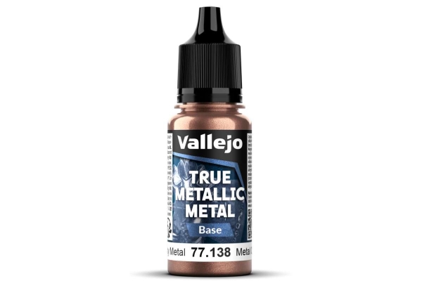 Vallejo Vallejo: 77.138 - True Metallic Metal - Base - Rusty Metal (18 ml)