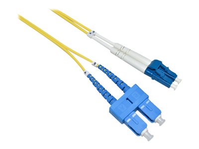 Fiber Cord Os2 Lc/Sc 0.5M Duplex, Sm, Lszh, Yellow