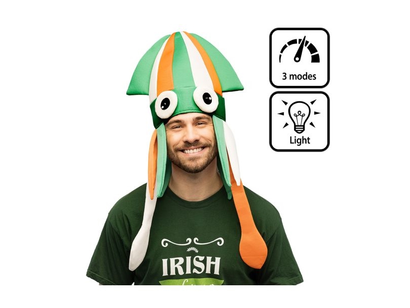 Blækspruttehat Med Led Lys
