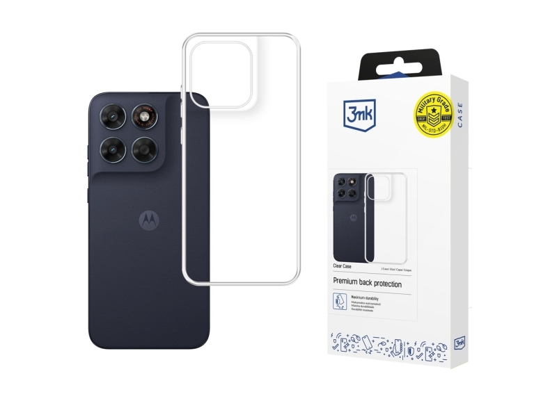 3Mk Clear Case For Motorola Moto G87 - Transparent