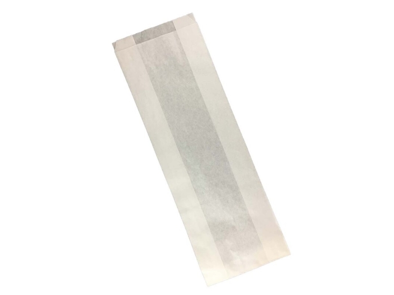 Bread Bag, 80 X 160 X 455 Mm, 1 Lag Flad Taske, Papir, 1. Lag 1 G/M2, Hvid Pack Of 250 Pieces, Palle