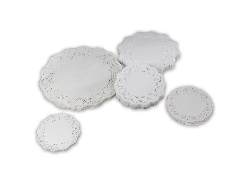Cake Doily, Stykke, 40 G/M2, 310 Præget Papir, Hvid, Almindelig Æske Med 1000 Stk., Fødevaregodkendt
