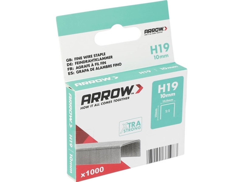 Arrow Tool Group 381983 Fin Tråd Hæfteklammer 1000 Stk