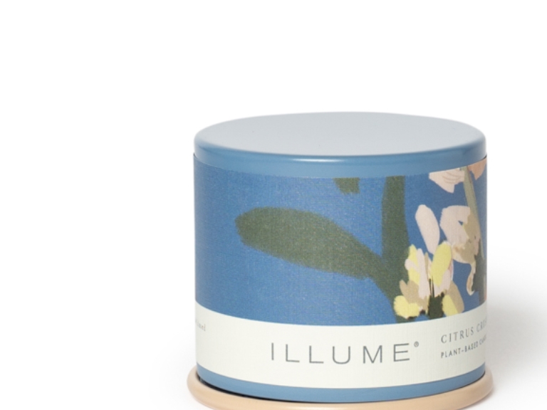 Illume Citrus Crush Demi Vanity Tin Duftlys, Blå,