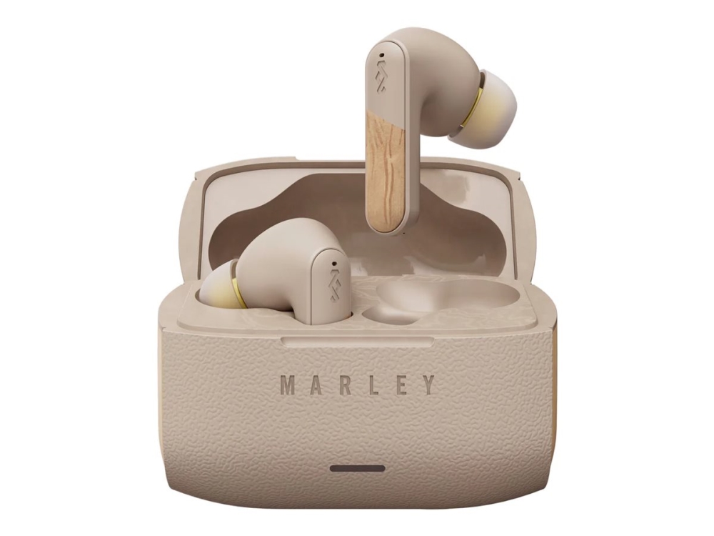 Marley Wireless Earbuds | Trenchtown | Built-In Microphone | Bluetooth | Anc | Cream