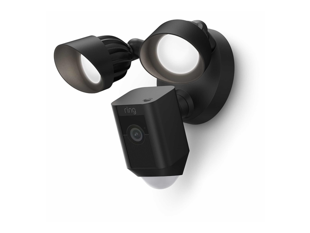 Ring Floodlight Cam Wired Plus 8Sf1p1-Beu0 Overvågningskamera 1920 X 1080, Sort