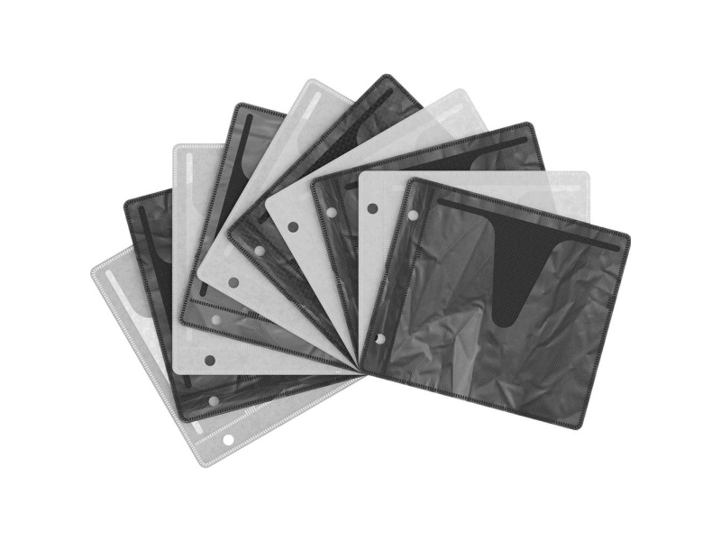 Elevar Cd/Dvd-Mappe 2 Cder/Dvder/Blu-Rays Plastic Sort (Transparent), Hvid (Transparent) 1 Stk (B X T) 147 Mm X 127 Mm Lv-9640