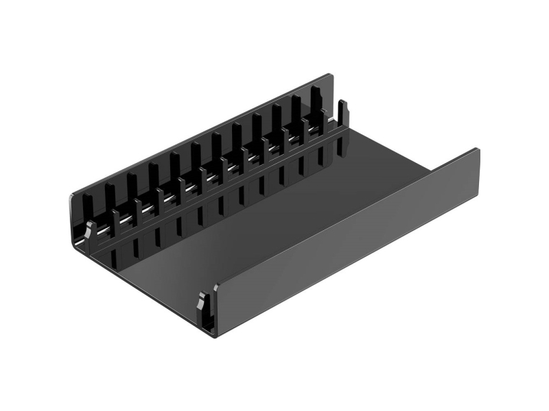 Elevar CD-flipper 12 CDer/DVDer/Blu-ray-diske Akryl Sort 1 stk (B x H x T) 250 x 45 x 150 mm LV-9692