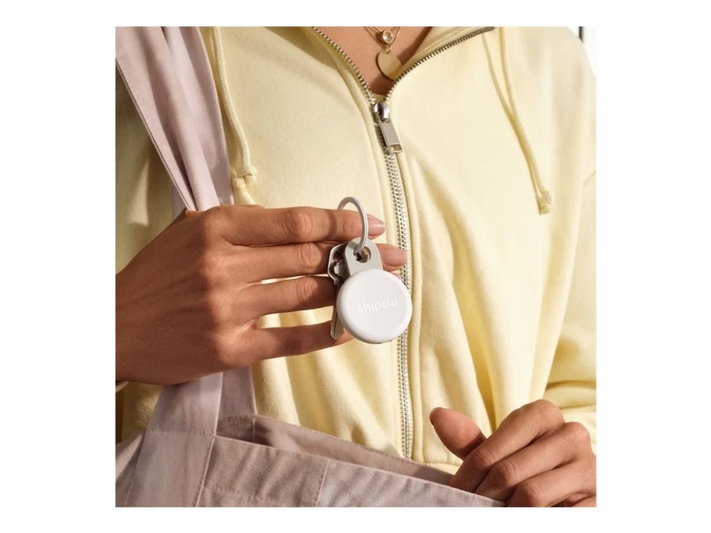 Chipolo LOOP Bluetooth Tracker - Kompatibel med Apple Find My og Android Find Hub - Hvid