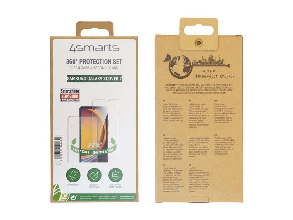 4Smarts 541025, Cover, Samsung, Galaxy Xcover 7, 16,8 Cm (6.6"), Transparent