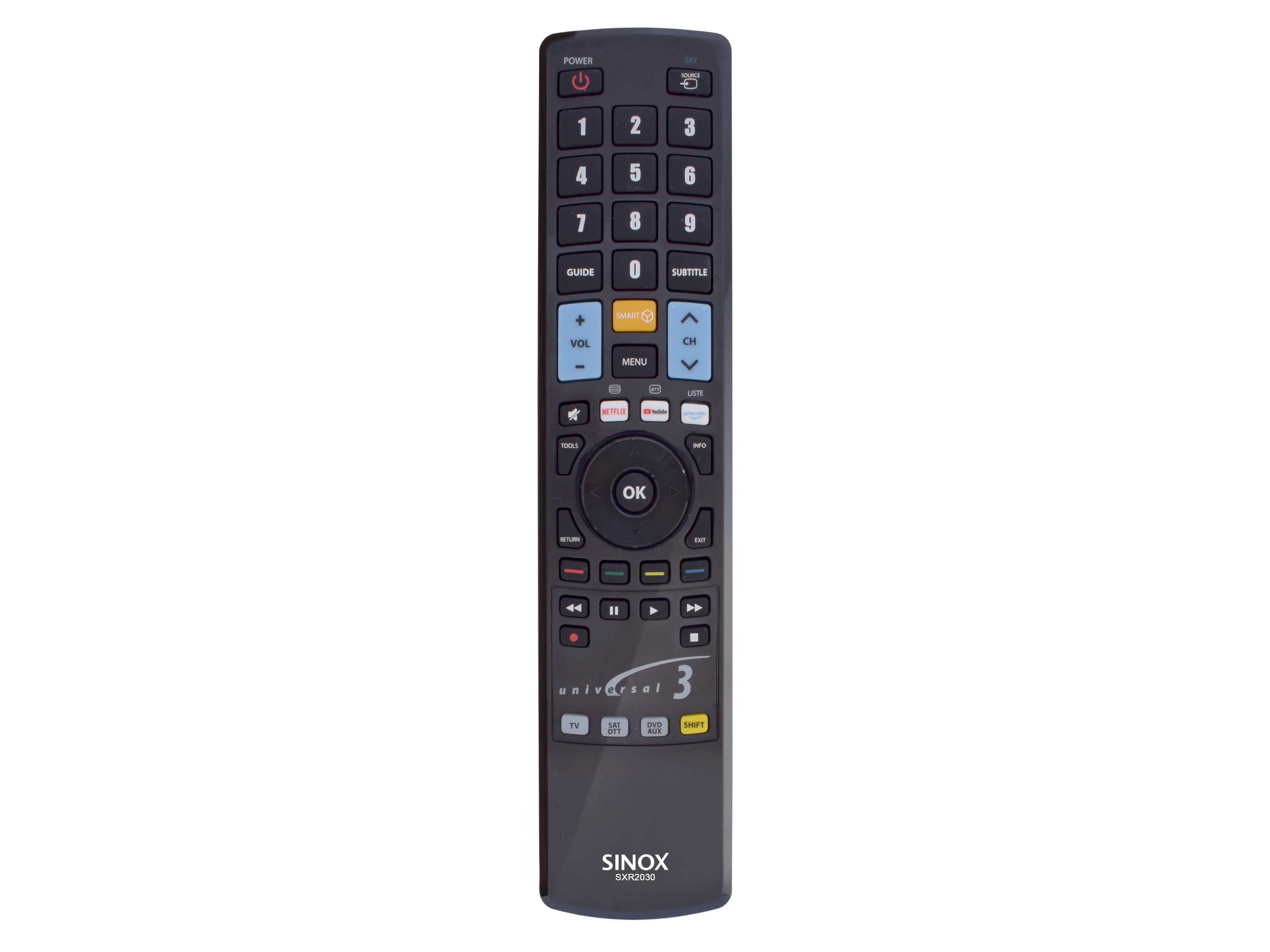 Sinox Fjernbetjening 3-i-1