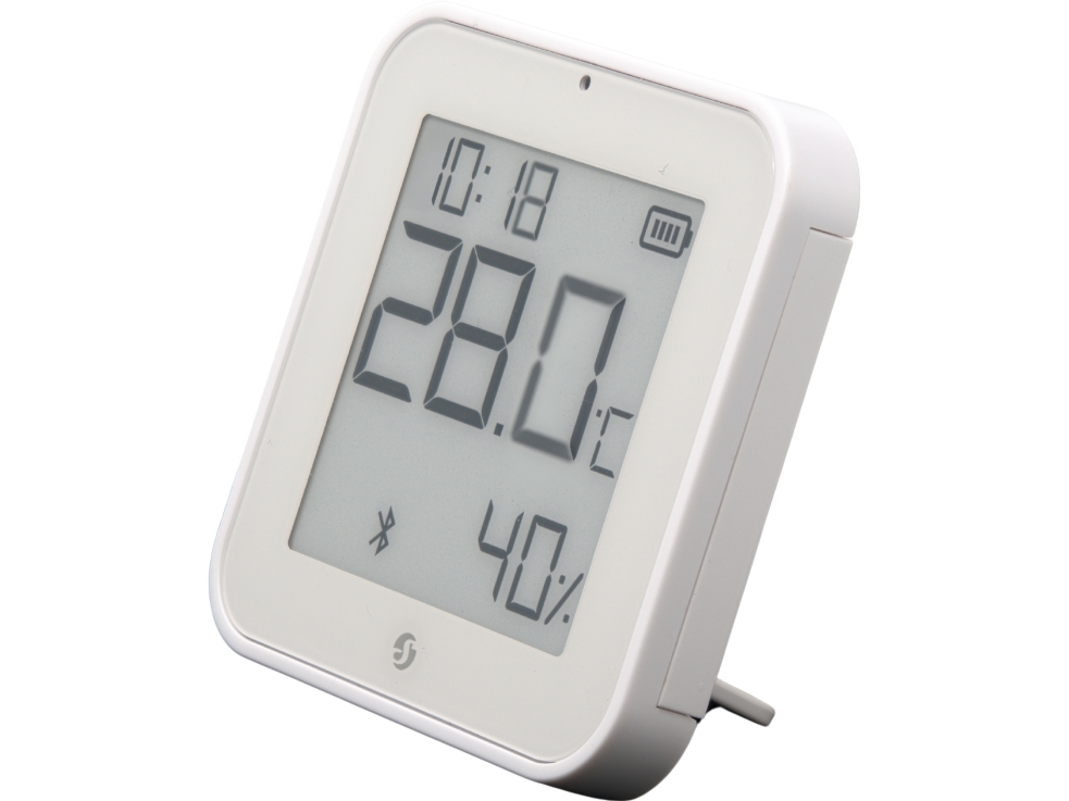 Shelly BLU H&T Display ZB temperatur- och luftfuktighetssensor, Zigbee, vit