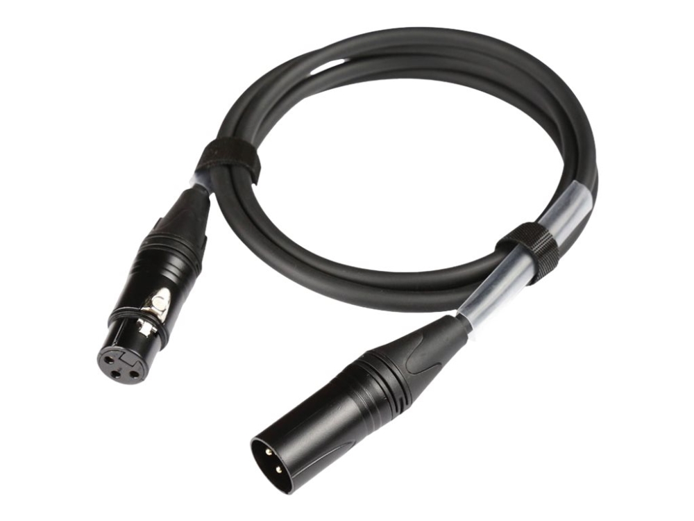 Tightav Xlr Pro Series - Forlængerkabel Til Audio - 0.22 Mm² - Xlr3 Han Til Xlr3 Hun - 1.5 M - Afskærmet - Sort Anthracit