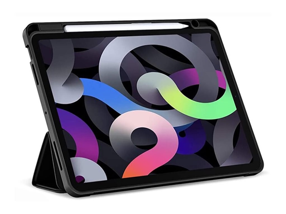 4Smarts Basic - Flipomslag Til Tablet - Polyuretan-Læder, Termoplastisk Polyuretan (Tpu) - Sort - For Samsung Galaxy Tab S10 Fe, Tab S10 Lite, Tab S9