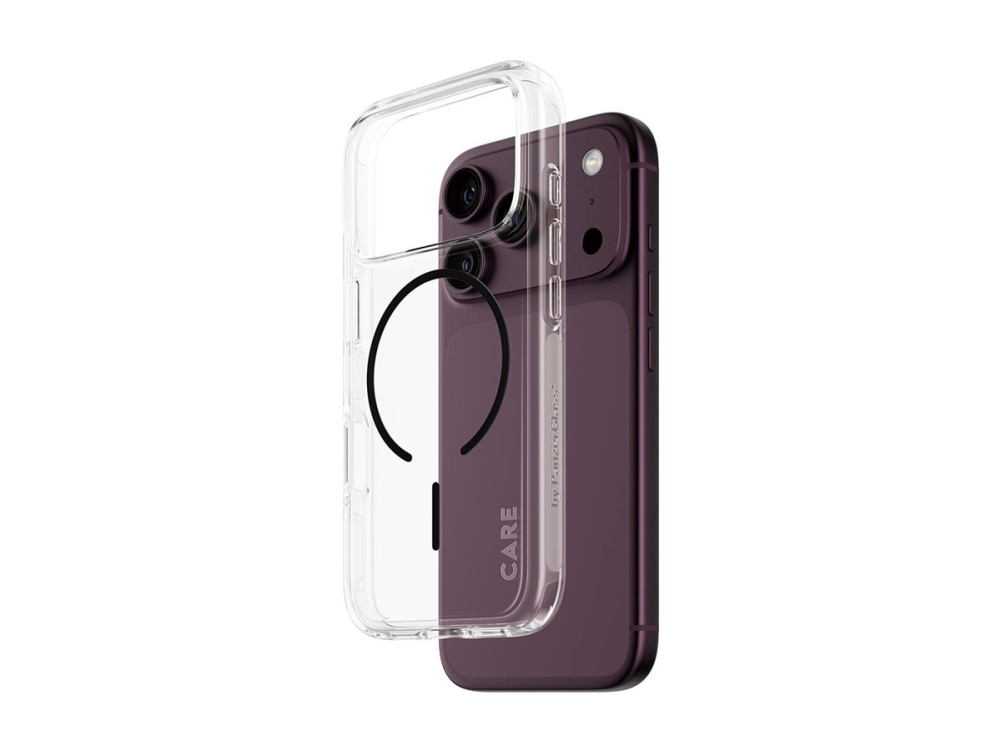 CARE by PanzerGlass Urban Explorer Case Transparent w. Black MagSafe Apple iPhone 18 Pro | 17 Pro