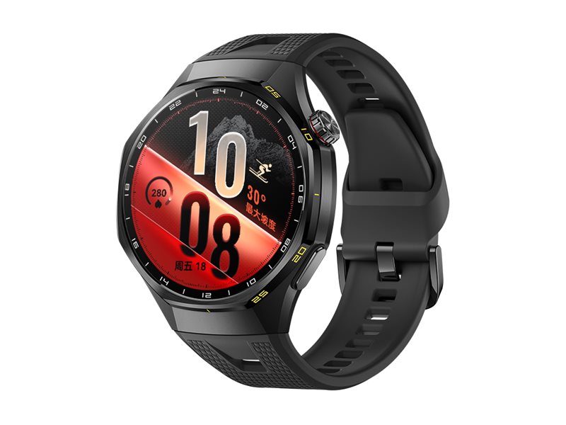 Huawei Watch GT 7 Pro - Titanlegering - smart klocka med rem - fluoroelastomer - svart - handleds: 140-210 mm - display 1.47 - Bluetooth 6.0 BR/EDR + BLE, NFC - 55.5 g  - kolsvart