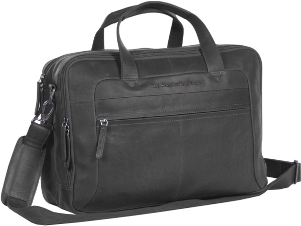 The Chesterfield Brand Ryan - Computertaske Til 17" Bærbar Computer, Sort