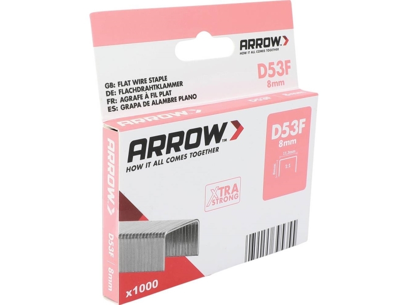 Arrow Tool Group 395355 Flad Tråd Hæfteklammer 1000 Stk
