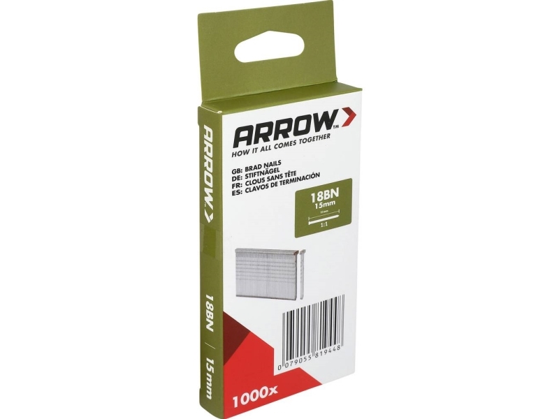 Arrow Tool Group 819448 Stiftspanne, Länge 15 Mm, 1000 Stück