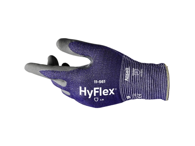 Ansell Hyflex 11561R100-1P Nylon , #####Hppe, #####Basalt, Spandex , Polyester Arbejdshandske Størrelse (Handsker): 10 En 388:2016, En 420-2003, En