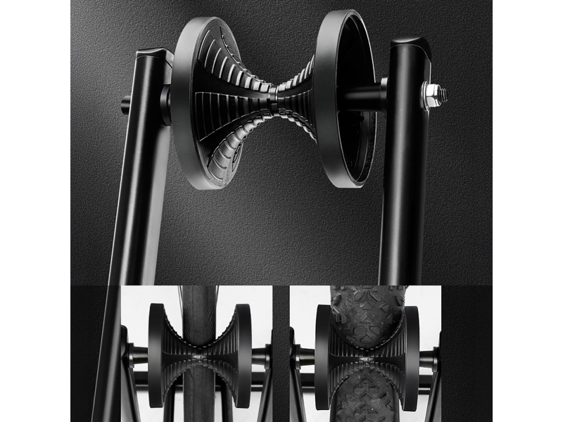 Wozinsky Wsr-03 Folding Bike Stand For 20-29 Inch Bikes With Wheel Support - Black