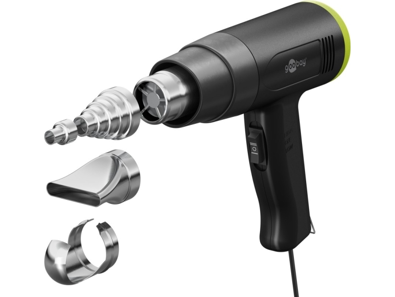 Goobay 77821, Varmluftspistol, Svart, 450 l/min, 500 ° C, 200 ° C, AC