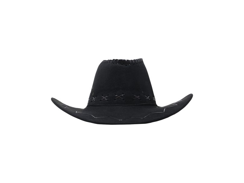 Sort Cowboyhat, barn